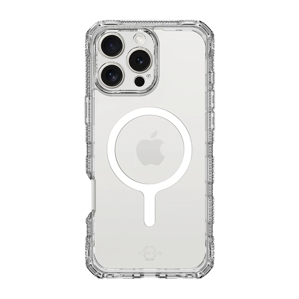 Funda Supreme R transparente con MagSafe de ItSkins para iPhone 16 Pro Max