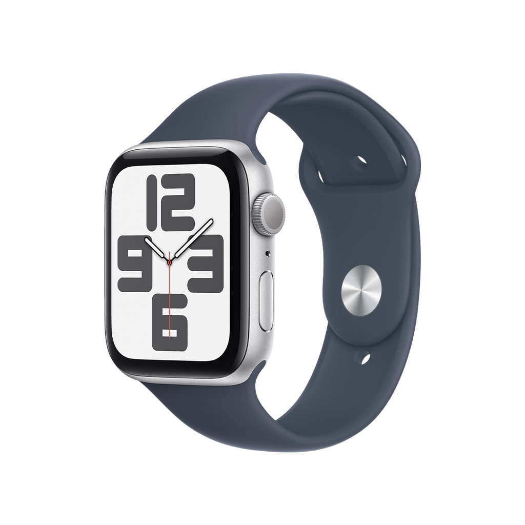 Apple Watch SE 2 (GPS) 44 mm - Caja de Aluminio Plata - Banda Deportiva Azul denim - M/L