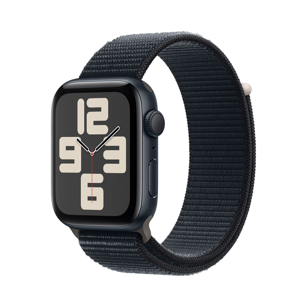 Apple Watch SE GPS 44mm Midnight Aluminium Case with Ink Sport Loop