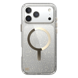 [150987-9221] Speck Presidio Lux con MagSafe para iPhone 17 Pro Max - Glitter/Oro Metalico