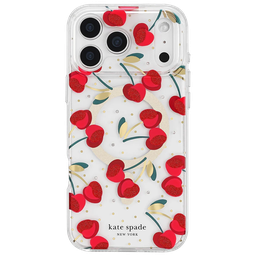 [KS057242] Funda Protectora de Kate Spade con MagSafe para iPhone 17 Pro Max - Cereza