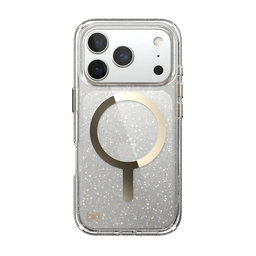 [151022-3274] Speck Presidio Lux con MagSafe para iPhone 17 Pro - Hyper Glitter Espejado/Plata Metalico