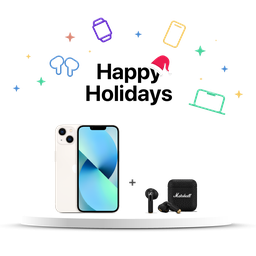 [BUNDLEMAR2] iPhone 13 Blanco Estelar+ [1006653] Marshall Minor IV Auriculares inalámbricos  In Ear - Negro