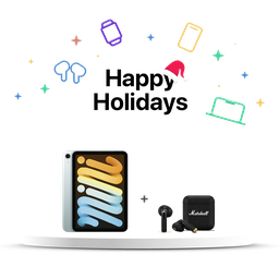 [BUNDLEMAR8] (MXN73LE/A) iPad Mini WiFi 128GB | Azul + (1006653) Marshall Minor IV Auriculares inalámbricos  In Ear - Negro