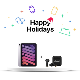 [BUNDLEMAR10] (MXN93LE/A) iPad Mini WiFi 128GB | Púrpura + (1006653) Marshall Minor IV Auriculares inalámbricos  In Ear - Negro