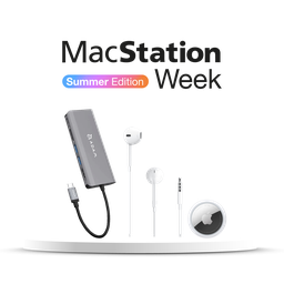 [Bundle35] EarPods con conector de 3.5 mm (MWU53AM/A) + AirTag | x1 (MX532BE/A) + Hub multipuerto CASA A01 USB-C 6 en 1 de Adam Elements (AAPADHUBA01GY)