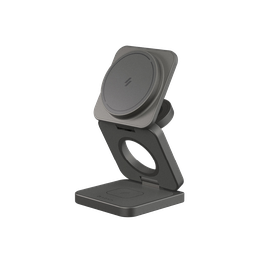 [APAADMAG3ULGY] Base de carga magnética plegable 3-en-1 Mag 3 Ultra de 25 W de Adam Elements - Gris espacial