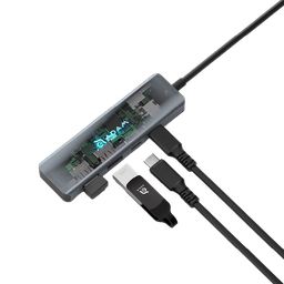 [AAPADHUBA04GY] Adaptador 4-en-1 CASA Hub A04 Gen 2 de USB-C a 2 USB/2 USB-C de Adam Elements - Gris
