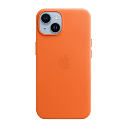 [MPPF3ZM/A] Funda de cuero con MagSafe de Apple para iPhone 14 Plus - Naranja