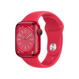 [MNP43LE/A] Apple Watch Series 8 (GPS) 45mm - (PRODUCT)Caja de Aluminio Roja - (PRODUCT)Banda Deportiva Roja - Regular