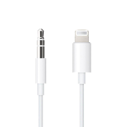 [MXK22AM/A] Apple Cable Lightning a Conector de Audio (1.2 m) - Blanco