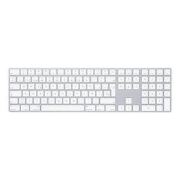 [MQ052LE/A] Magic Keyboard con teclado numérico de Apple para modelos de Mac con chip de Apple (Lightning) - Español (España) - Teclas blancas
