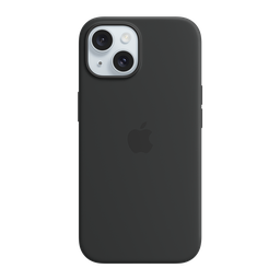 [MT103ZM/A] Apple Funda de Silicona con MagSafe para iPhone 15 Plus - Negro