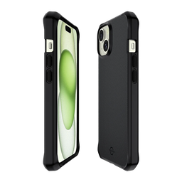 [AP5N-HMABA-BLCK] Funda ItSkins HYBRID R Nylon con MagSafe - iPhone 15 - Negro