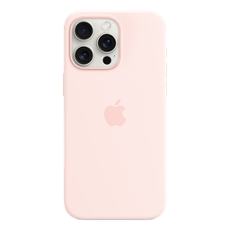 [MT1U3ZM/A] Funda para iPhone 15 Pro Max de Silicona con MagSafe - Rosa Claro