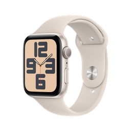 [MRE43LE/A] Apple Watch SE GPS 44mm - Caja de Aluminio Blanco Estrella con Banda Deportiva Blanco Estrella - S/M