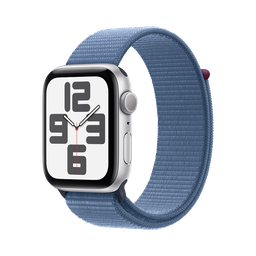 [MREF3LE/A] Apple Watch SE GPS 44mm - Caja de Aluminio Plata con Loop Deportivo Azul Invierno