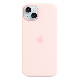 [MT143ZM/A] Apple Funda de Silicona con MagSafe para iPhone 15 Plus- Rosa Claro
