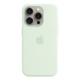 [MWNQ3ZM/A] Funda de Silicona iPhone 15 Pro Max con Magsafe - Menta Claro