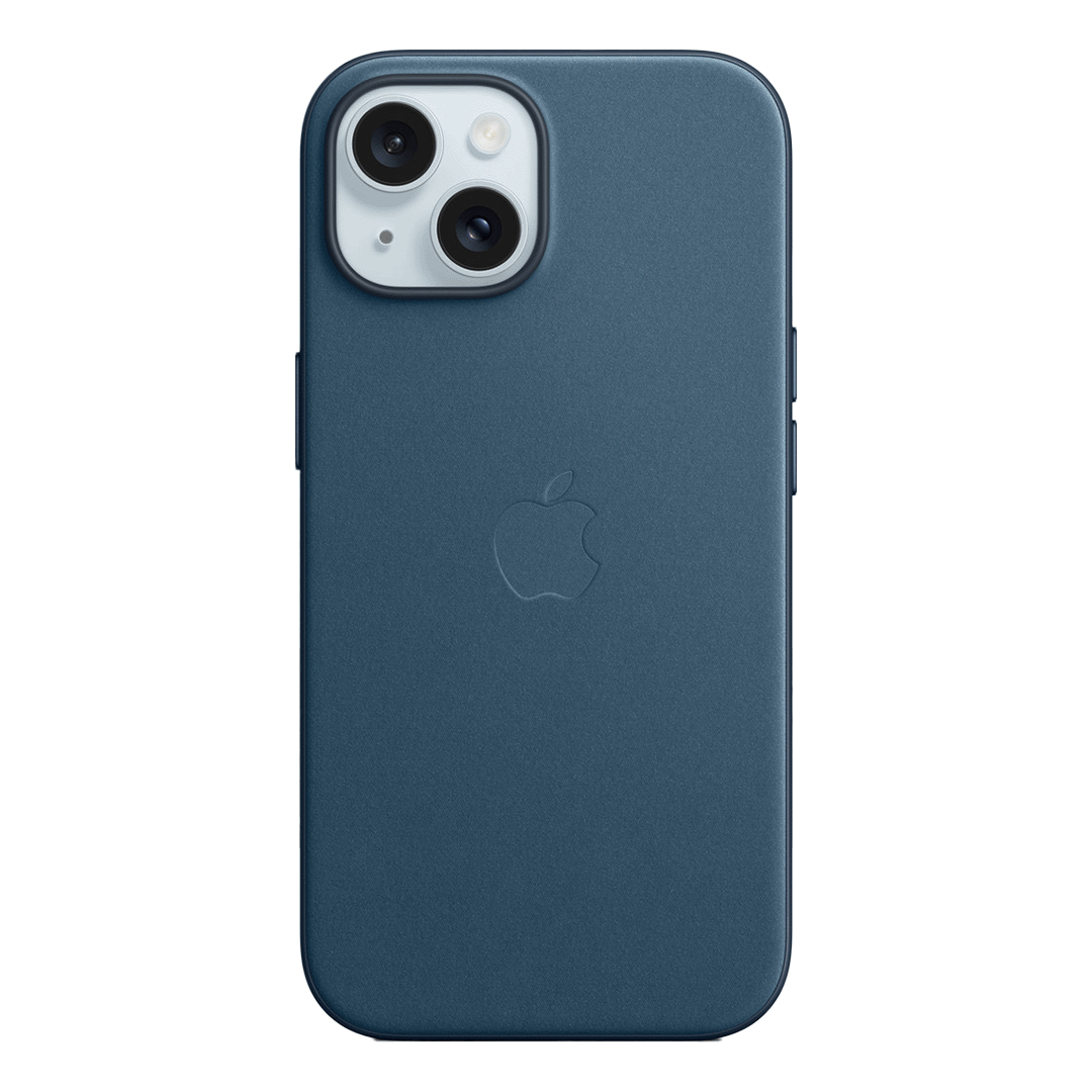 [MT3G3ZM/A] Funda de Trenzado Fino para iPhone 15 - Azul