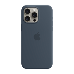 [MT1P3ZM/A] Apple Funda de Silicona para iPhone 15 Pro Max - Azul Tormenta