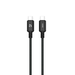 [ACBADS200BK] Cable de carga trenzado CASA S200 de USB-C a USB-C de 60 W (2 m) de Adam Elements - Negro