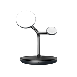 [APAADM3POGBK] Base de carga magnética inalámbrica 3-en-1 OMNIA M3+ de 15 W de Adam Elements - Negro