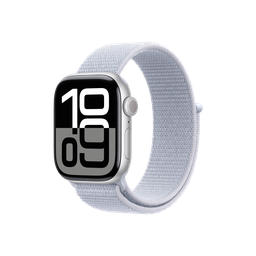 [MWWD3AM/A] Apple Watch S10 GPS 42mm - Caja de Aluminio Plata - Loop Deportivo Azul Nube