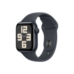 [MXE73BE/A] Apple Watch SE GPS 40mm - Caja de Aluminio Medianoche con Banda Deportiva Negra - S/M