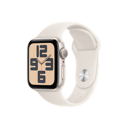 [MXEF3BE/A] Apple Watch SE GPS 40mm - Caja de Aluminio Blanco Estrella con Banda Deportiva Blanco Estrella - S/M