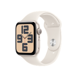 [MXEV3BE/A] Apple Watch SE 2 (GPS) 44mm - Caja de Aluminio Blanco Estrella con Banda Deportiva Blanco Estrella - M/L
