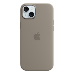 [MXQU3ZM/A] Funda de silicona con MagSafe de Apple para iPhone 15 Plus - Arcilla