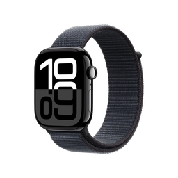 [MWWR3AM/A] Apple Watch Series 10 GPS 46mm - Caja de Aluminio Negro Azabache - Loop Deportivo Tinta