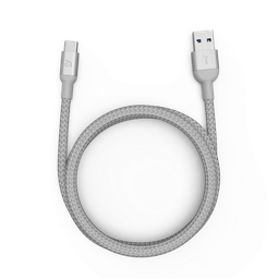 [ACBADM100PSL] Cable de carga CASA M100+ (2.ª gen) de USB-A a USB-C de 100 W (1 m) de Adam Elements - Plata