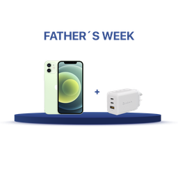 [BUNDLEIPH12G] iPhone 12 64GB (MGJ93LE/A) + Cargador Adam Elements X65 (APAADX65ARWH)