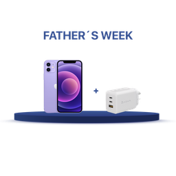 [BUNDLEIPH12P] iPhone 12 64GB (MJNM3LE/A) + Cargador Adam Elements X65 (APAADX65ARWH)