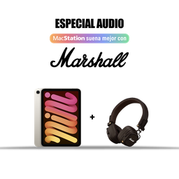 [BUNDLEIPM-AE-6] (MXND3LE/A iPad mini WiFi 256 GB + (1006834) Marshall Major V Auriculares Bluetooth On Ear - Marrón